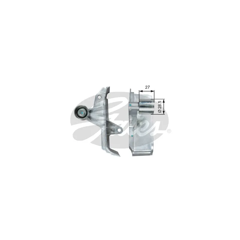Poulie renvoi/transmission, courroie de distribution GATES T42313