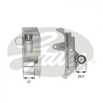 Amortisseur de vibrations, courroie de distribution GATES T43025
