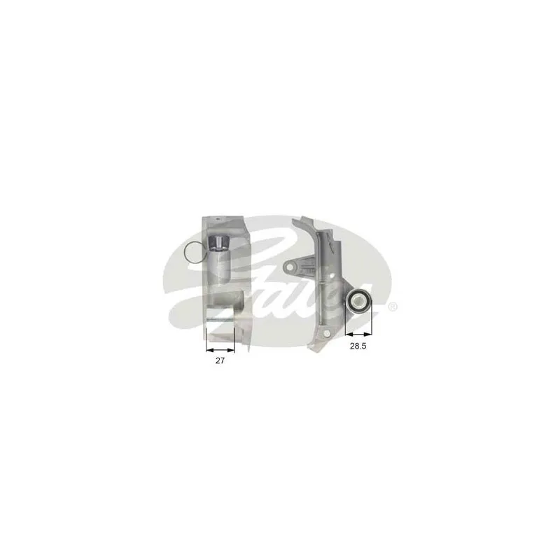 Amortisseur de vibrations, courroie de distribution GATES T43025
