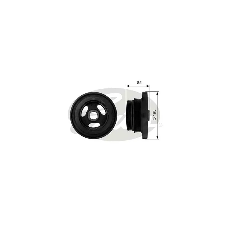 Poulie, vilebrequin GATES TVD1046