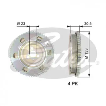 Poulie, vilebrequin GATES TVD1051