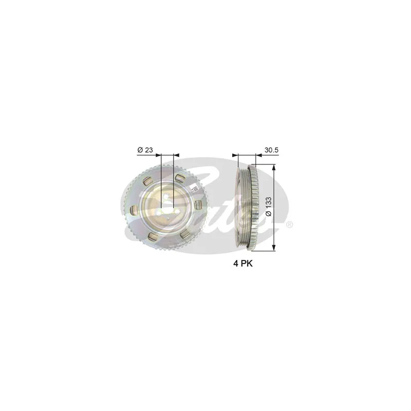 Poulie, vilebrequin GATES TVD1051