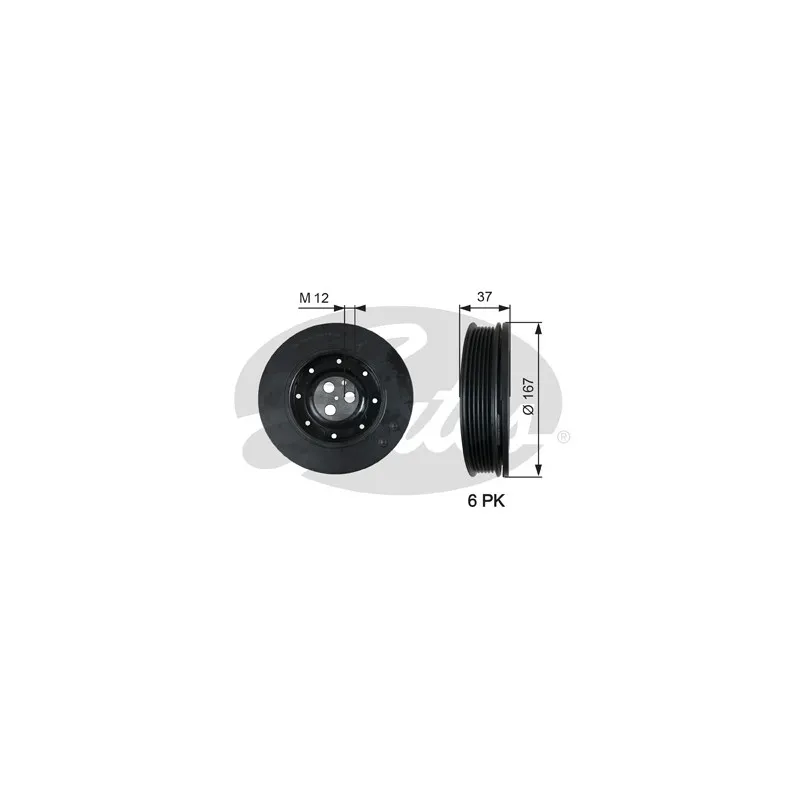 Poulie, vilebrequin GATES TVD1060