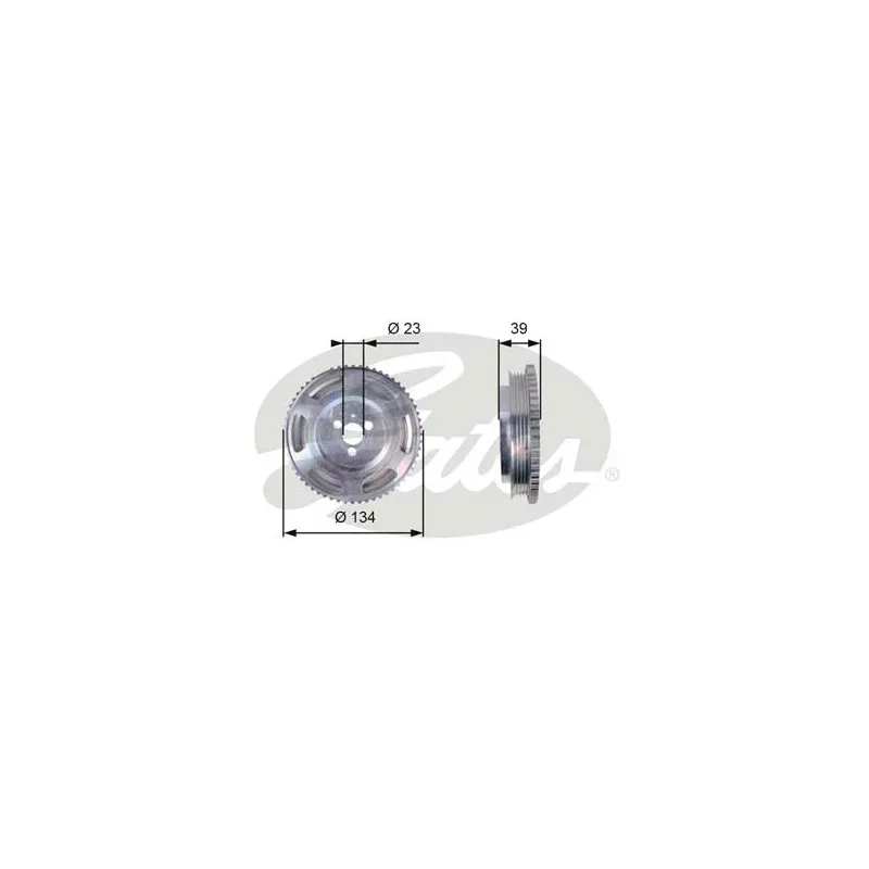 Poulie, vilebrequin GATES TVD1071