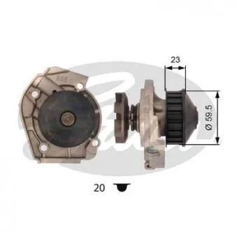 Pompe à eau GATES WP0010