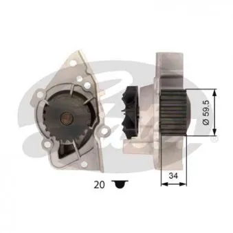 Pompe à eau GATES WP0013