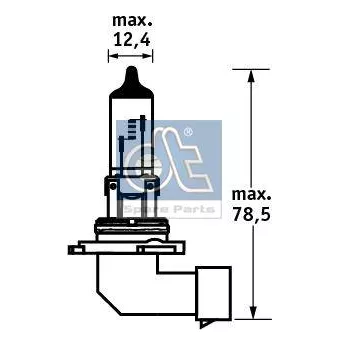 Ampoule, projecteur antibrouillard DT 11.84140