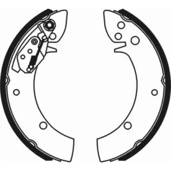 Jeu de mâchoires de frein ABE C00015ABE