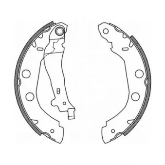 Jeu de mâchoires de frein ABE C01002ABE