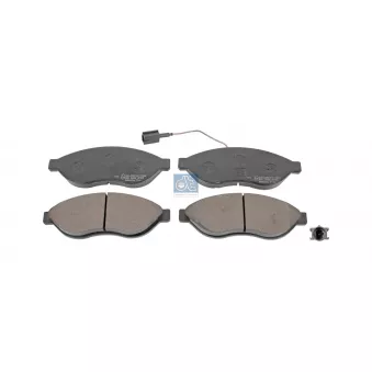 Jeu de 4 plaquettes de frein avant DT 12.93100