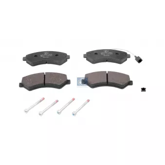 Jeu de 4 plaquettes de frein avant DT 12.93101