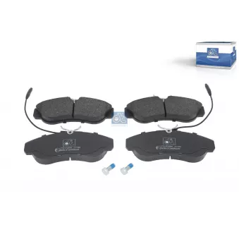 Jeu de 4 plaquettes de frein avant DT 12.93108