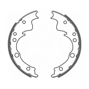 Jeu de mâchoires de frein ABE C0E001ABE
