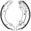 Jeu de mâchoires de frein ABE C0F029ABE - Visuel 2