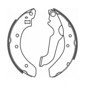Jeu de mâchoires de frein ABE