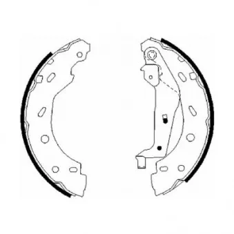 Jeu de mâchoires de frein ABE C0M009ABE