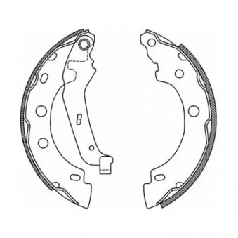 Jeu de mâchoires de frein ABE C0R013ABE