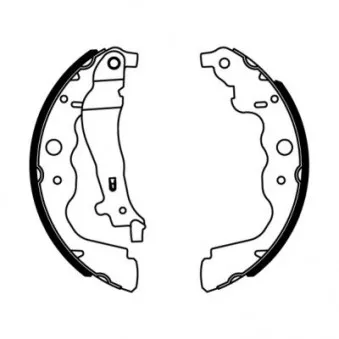 Jeu de mâchoires de frein ABE C0R031ABE