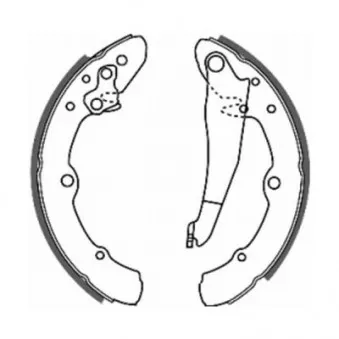 Jeu de mâchoires de frein ABE C0W014ABE