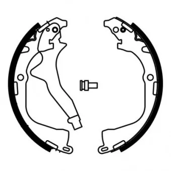 Jeu de mâchoires de frein ABE C0W023ABE