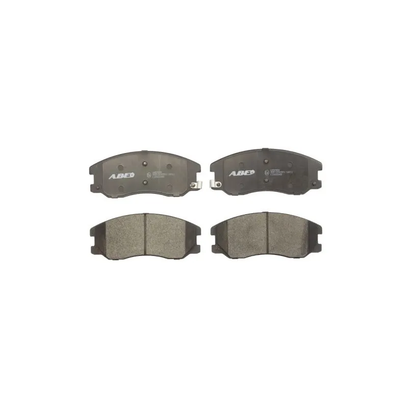 Jeu de 4 plaquettes de frein avant ABE C10020ABE