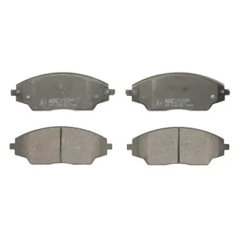 Jeu de 4 plaquettes de frein avant ABE C10025ABE