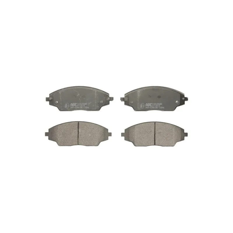 Jeu de 4 plaquettes de frein avant ABE C10025ABE