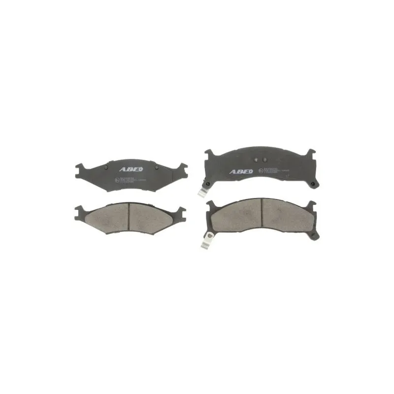 Jeu de 4 plaquettes de frein avant ABE C10302ABE