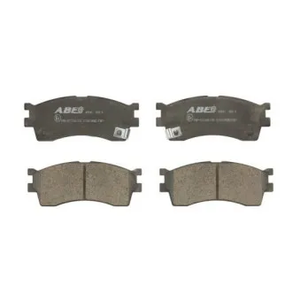 Jeu de 4 plaquettes de frein avant ABE C10319ABE