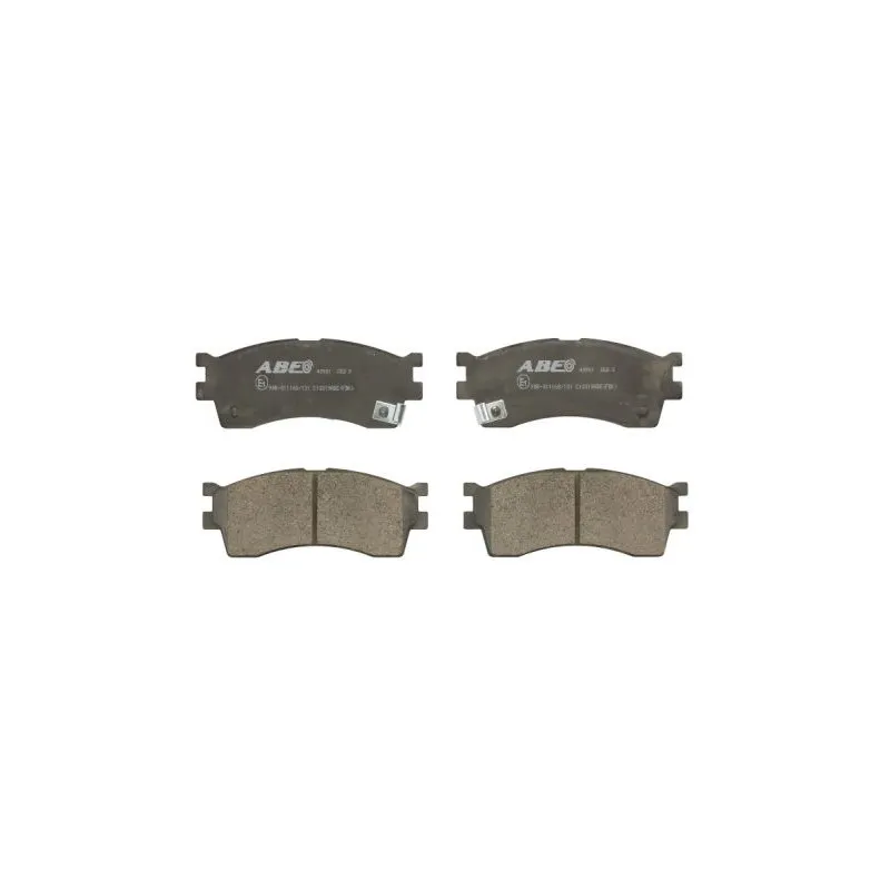 Jeu de 4 plaquettes de frein avant ABE C10319ABE