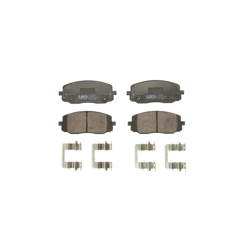 Jeu de 4 plaquettes de frein avant ABE C10320ABE