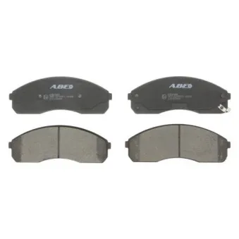 Jeu de 4 plaquettes de frein avant ABE C10325ABE