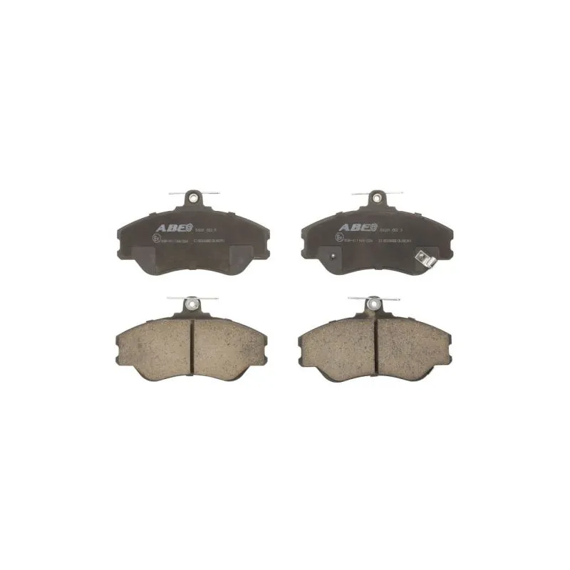 Jeu de 4 plaquettes de frein avant ABE C10500ABE