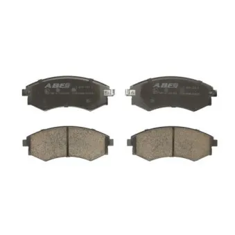 Jeu de 4 plaquettes de frein avant ABE C10503ABE