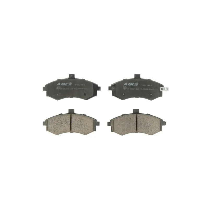 Jeu de 4 plaquettes de frein avant ABE C10515ABE