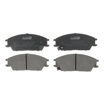 Jeu de 4 plaquettes de frein avant ABE C10522ABE