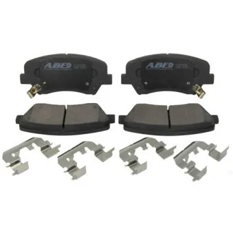 Jeu de 4 plaquettes de frein avant ABE C10529ABE