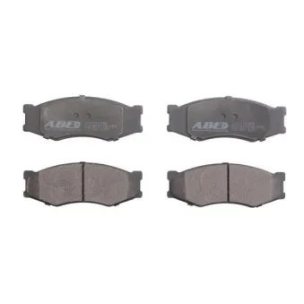 Jeu de 4 plaquettes de frein avant ABE C11011ABE