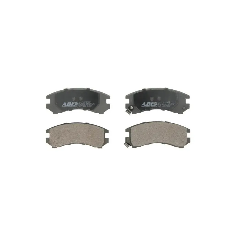 Jeu de 4 plaquettes de frein avant ABE C11035ABE
