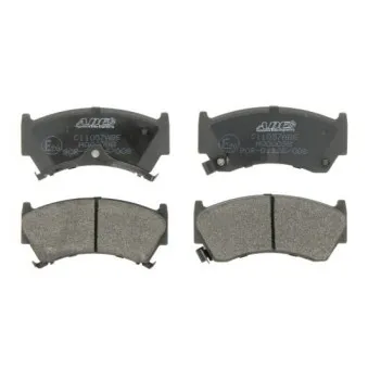 Jeu de 4 plaquettes de frein avant ABE C11057ABE