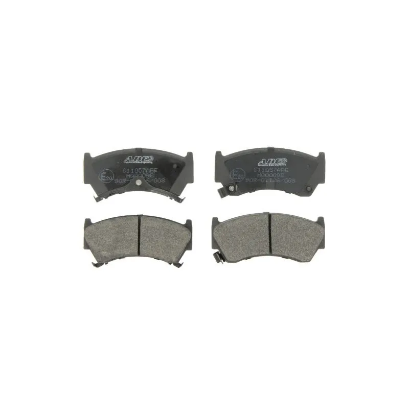 Jeu de 4 plaquettes de frein avant ABE C11057ABE