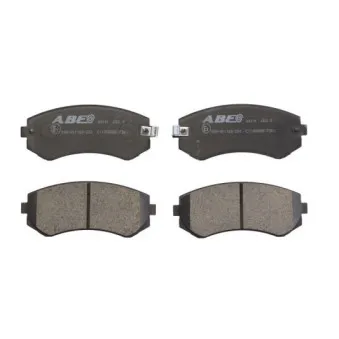 Jeu de 4 plaquettes de frein avant ABE C11058ABE