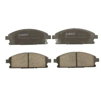 Jeu de 4 plaquettes de frein avant ABE C11066ABE