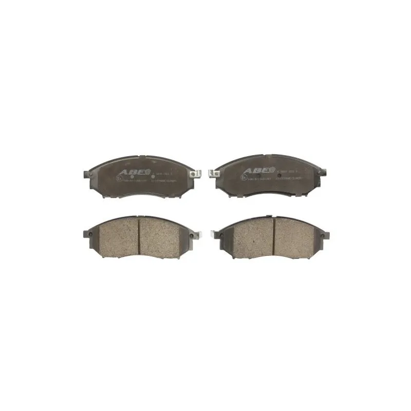 Jeu de 4 plaquettes de frein avant ABE C11078ABE