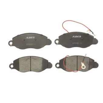 Jeu de 4 plaquettes de frein avant ABE C11087ABE