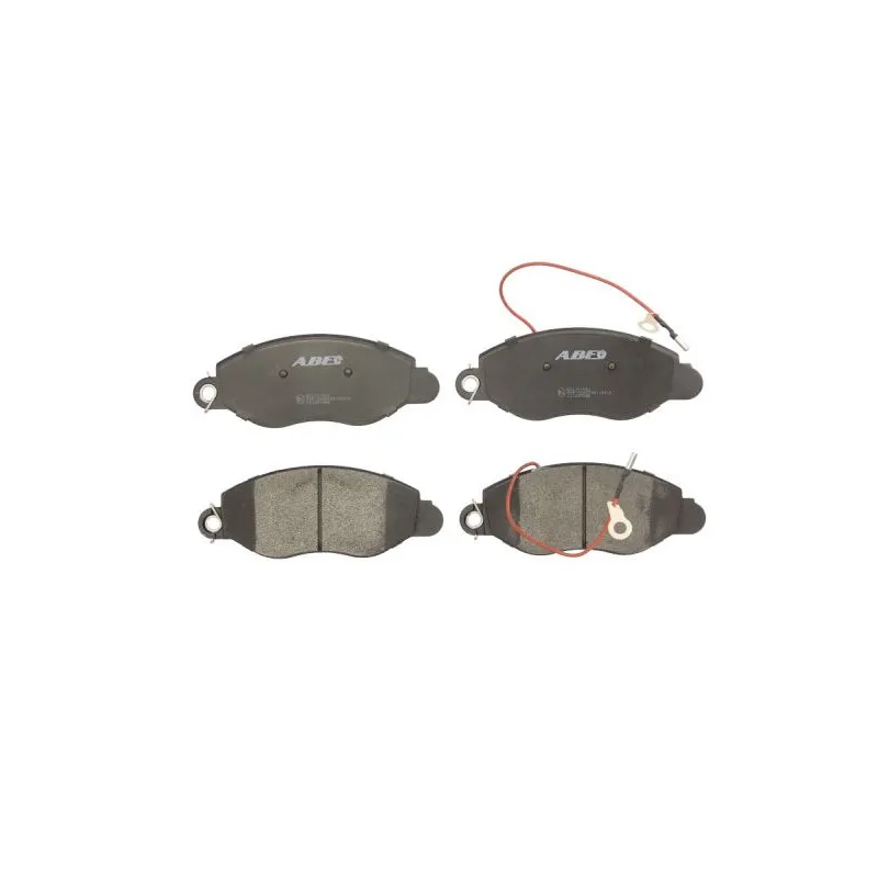 Jeu de 4 plaquettes de frein avant ABE C11087ABE