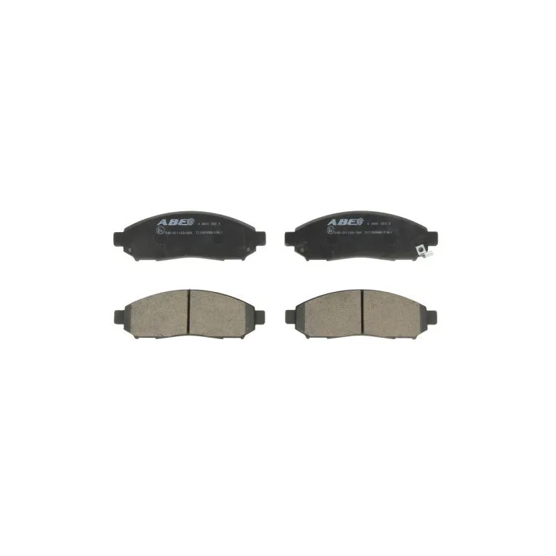 Jeu de 4 plaquettes de frein avant ABE C11089ABE
