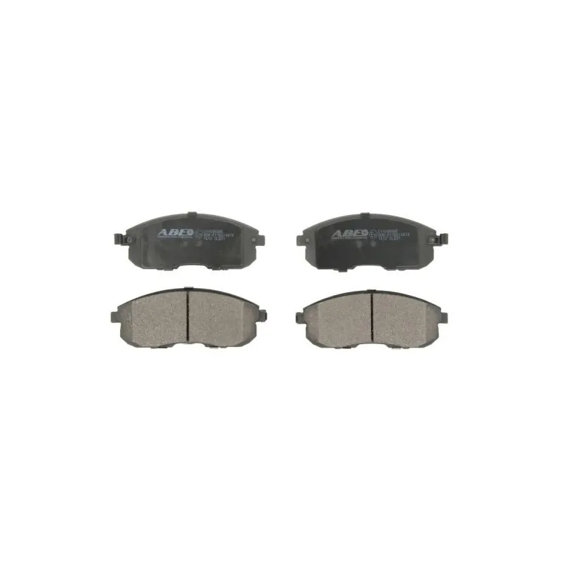 Jeu de 4 plaquettes de frein avant ABE C11096ABE