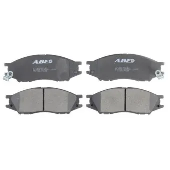 Jeu de 4 plaquettes de frein avant ABE C11100ABE