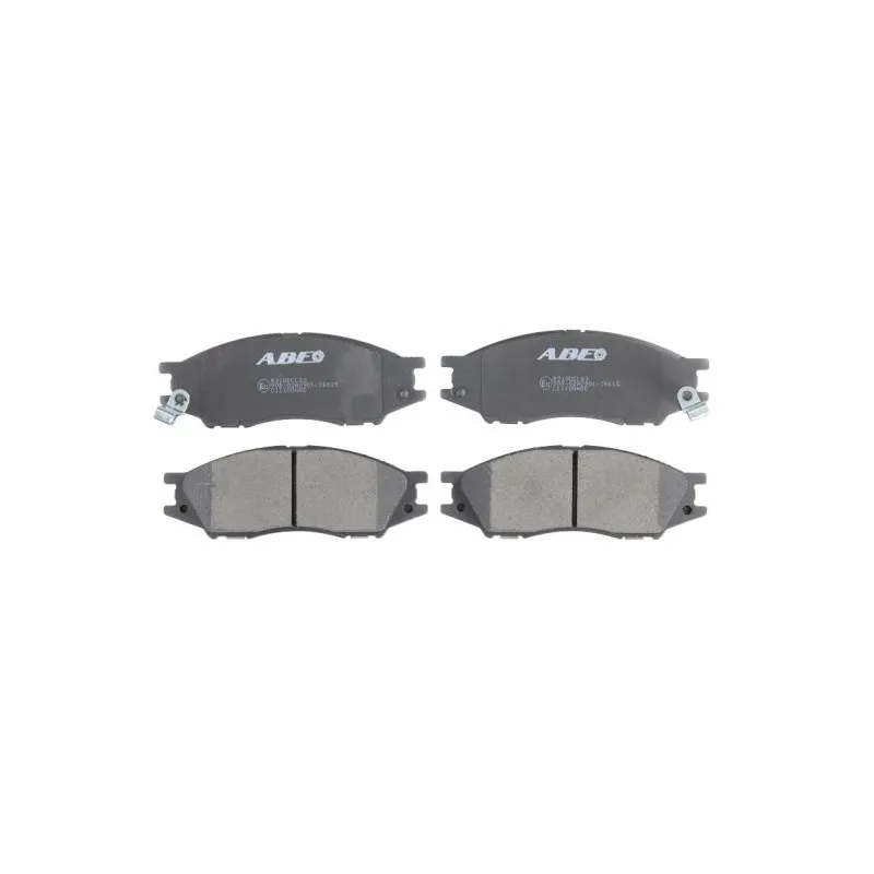 Jeu de 4 plaquettes de frein avant ABE C11100ABE